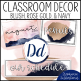 Classroom Decor | Blush Gold and Navy
