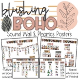 Blushing Boho Classroom Decor | Sound Wall & Phonics Posters