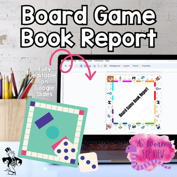Preview of Board Game Book Report - use with any novel