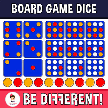 Board Game Dice Clipart by PartyHead Graphics | Teachers Pay Teachers