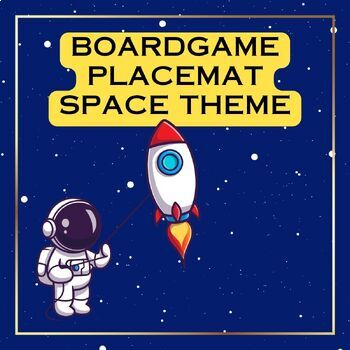 Preview of Board Game Placemats- SPACE