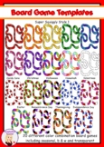 Board Game Templates - Squiggly Set 1