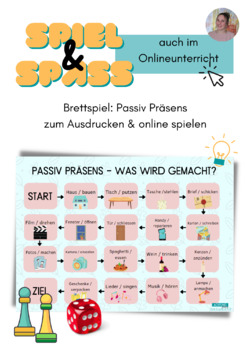 Preview of Board Game: passive voice in German - print & digital version
