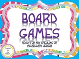 Board Games Ready For Any Spelling Or Vocabulary Lesson