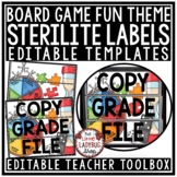 Board Games Theme Classroom Decor Labels 3 Drawer Sterilite Labels Editable