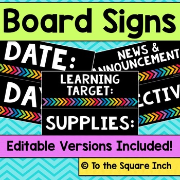 Preview of Board Signs