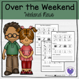 Over the Weekend News Speech Language and Writing Activity