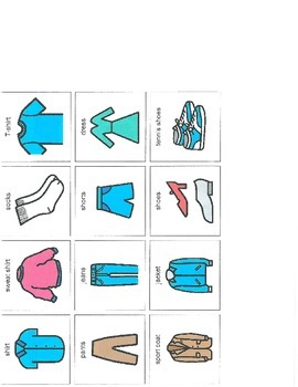 Boardmaker Pictures-clothes by 2 Busy Teachers | TpT