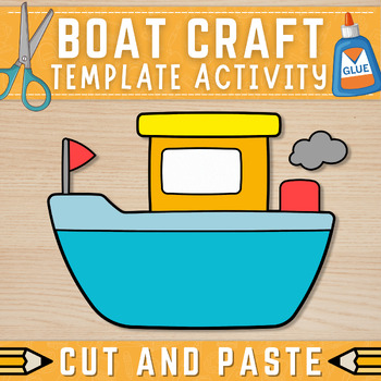 Printable Speedboat Craft Template Transportation Craft 