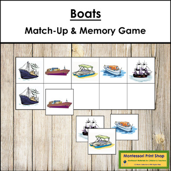 Preview of Boats Match-Up and Memory Game (Visual Discrimination & Recall Skills)