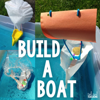 Preview of Summer STEM End of the Year Activity - Boat Challenge