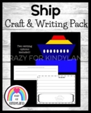 Boat - Ship Craft Writing Activity - Transportation, Vehic