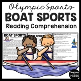 Boat Sports Reading Comprehension Worksheet Olympics Canoe