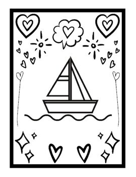 boat coloring pages preschool