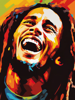 Preview of Bob Marley - The Reggae Revolutionary: Digital Print