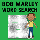 Bob Marley Word Search Coloring Page for Black History Month