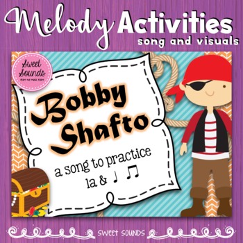 Preview of Bobby Shafto Melody Practice Activities and Flashcards - La Quarter Eighth Notes