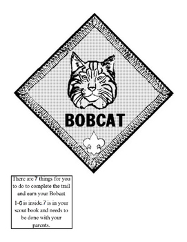 Preview of Bobcat Lapbook (Cub scouts)
