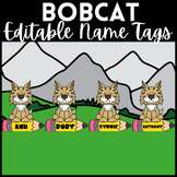 Bobcat Name Tags - Editable