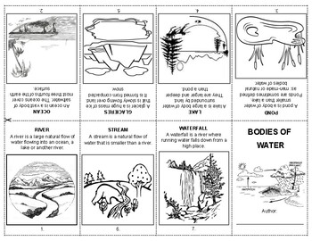 Preview of BODIES OF WATER BOOKLET