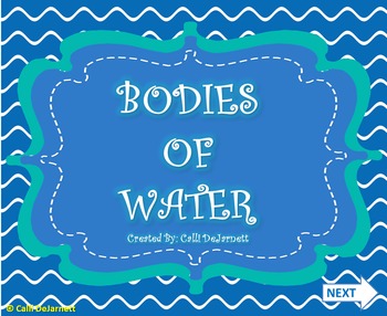 Preview of Bodies of Water Interactive PowerPoint