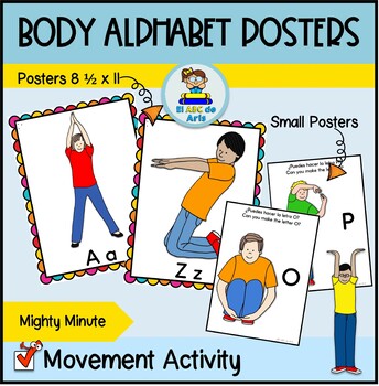 Preview of Body Alphabet Posters