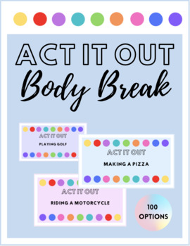 Preview of Body Break: Act It Out