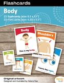 Body Flashcards / Set of 23 / Printable