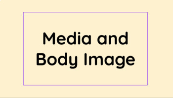 Preview of Body Image, Beauty standards, and Social Media Lesson plan - 4 days of SEL