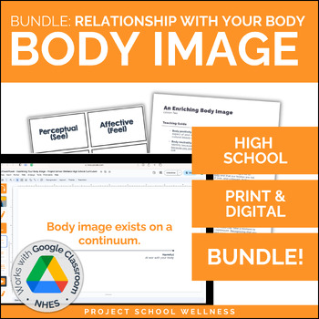 Preview of Body Image Unit for High School Health | Skills-Based Health Curriculum