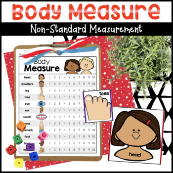 Valentine's Day Cube Measuring Non Standard Measurement for Preschool