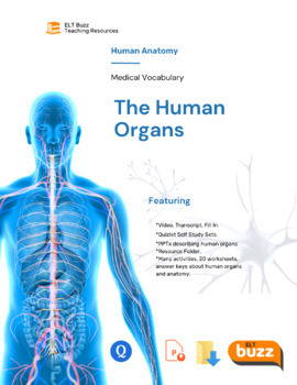 Preview of Human Organs. PPTx. Vocabulary. Medicine. Science. Health. Video. Bundle.