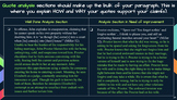 Body Paragraph Structure & Guided Notes (various examples)