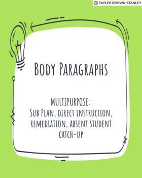 Preview of Body Paragraphs Digital Notebook