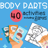 Parts of the Body Activity Sheets, Vocabulary and Games fo