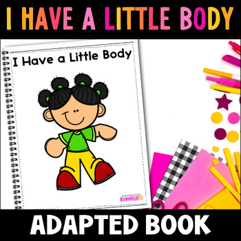Preview of All About Me Special Education Parts of the Body Adapted Book for Body Parts