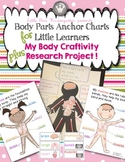 Body Parts Anchor Charts For Little Learners & Craftivity 