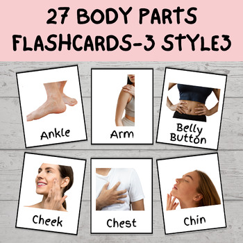 Preview of Body Parts |Autism Visuals | Parts of the Body Picture Cards | Special Ed