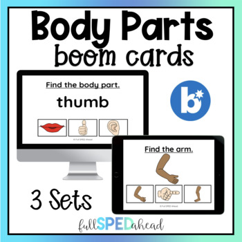 Preview of Body Parts and Parts of the Body Boom™ Cards Activity