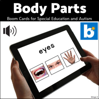 Preview of Body Parts BOOM CARDS™ Speech Therapy Autism Special Ed Digital Resource ESL