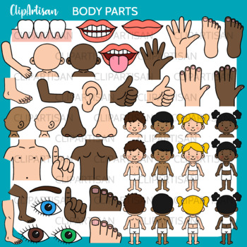Preview of Body Parts Clip Art