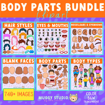 Body Parts Clipart Bundle by Muggy Studio