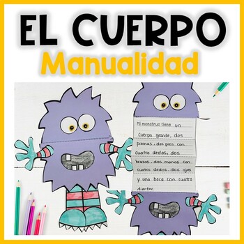 Preview of Body Parts Craft in Spanish | Manualidad de las partes del cuerpo