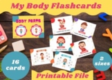 Body Parts Flashcards (2 sizes included)