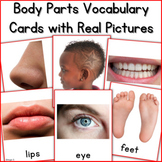 Body Parts Flashcards with Real Life Pictures Speech Thera