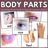 Body Parts Flashcards with Real Pictures Speech Therapy