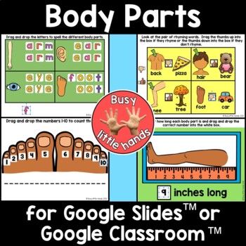 body parts for kindergarten teaching resources tpt