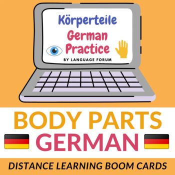 Preview of Body Parts German BOOM Cards™ BODY PARTS German Distance Learning
