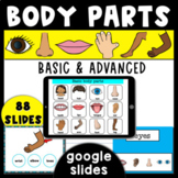 Body Parts Google Slides basic and advanced 