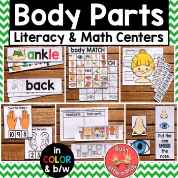 body parts books for kindergarten